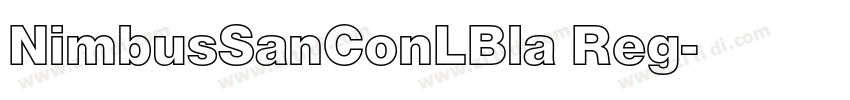 NimbusSanConLBla Reg字体转换